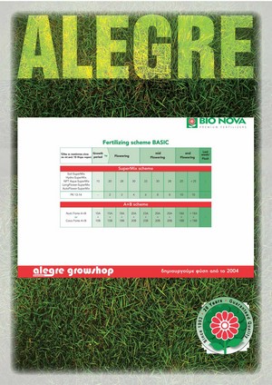 Bio Nova Fertilizing Scheme Basic