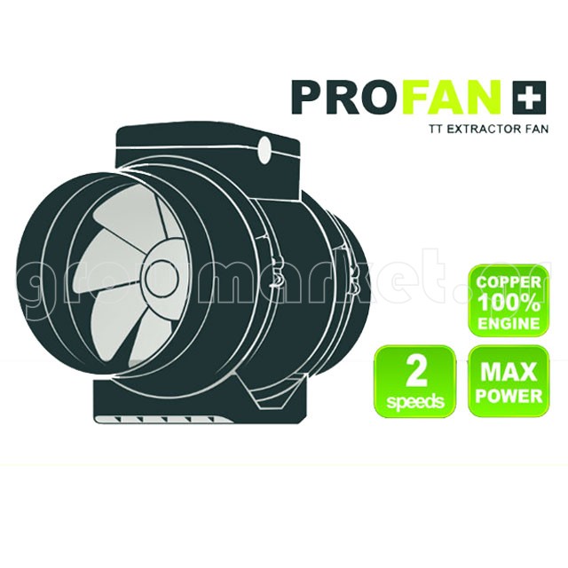 Profan TT Extractor Fan 100mm 2-Speed
