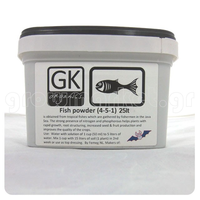 Gk-Organics Fish Powder 25lt