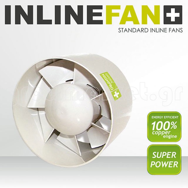ProFan Axial In Line Fan 125mm/20W/190m3