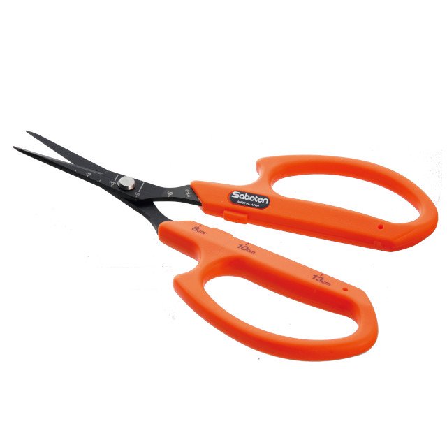 Saboten PT2 Trimming Scissors Orange Angled-Slim-35mm