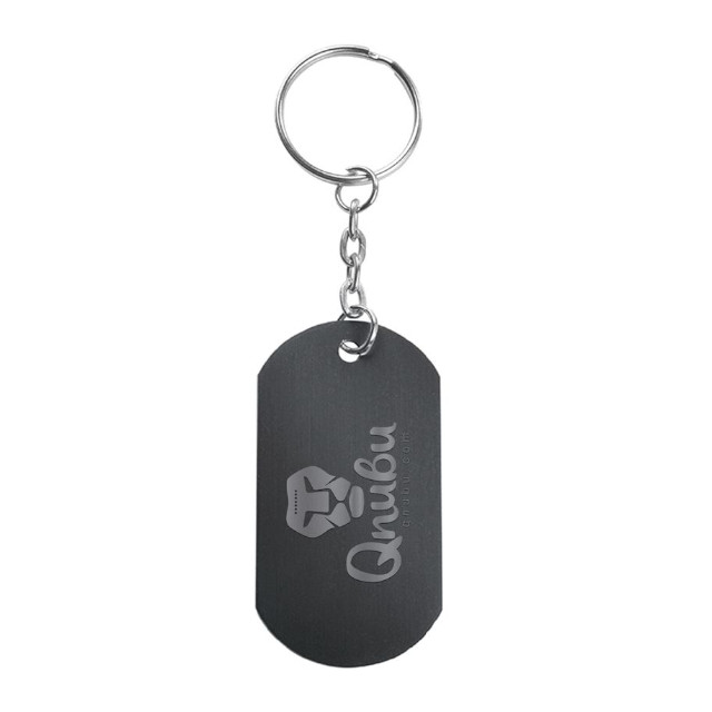 Qnubu Keychain Aluminium Black