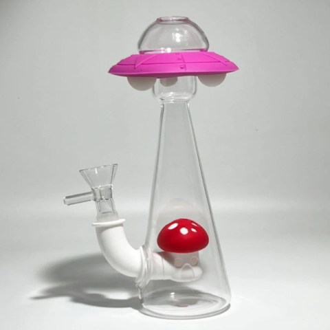 UFO Glass-Silicone Bong 18cm (PBSI012)