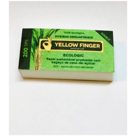 Yellow Finger Filter Tips 200pcs 10mm x 50mm 