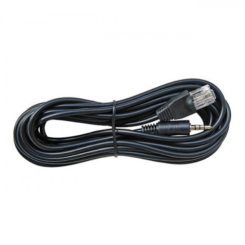 Cable Stereo Jack 3,5mm to RJ45 Black