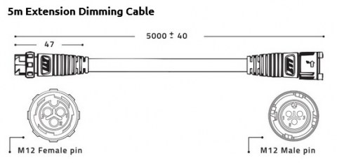 Lumatek LED 5m Extension Cables 2.0