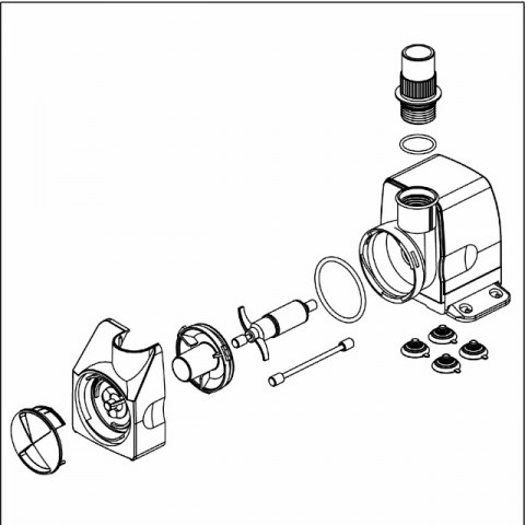 Sicce Suprema Water Pump 3700lt/h 10m cable Tripolar Outdoor