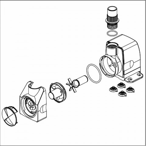 Sicce Idra Water Pump 1300lt/h 10m cable Tripolar Outdoor