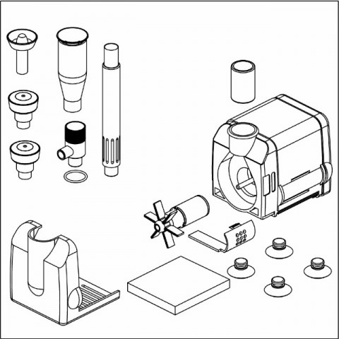 Sicce Micra Water Pump 400lt/h 10m cable Tripolar Outdoor