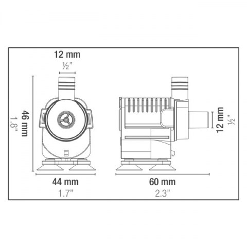 Sicce Syncra Nano Water Pump 430lt/h 1,5m cable