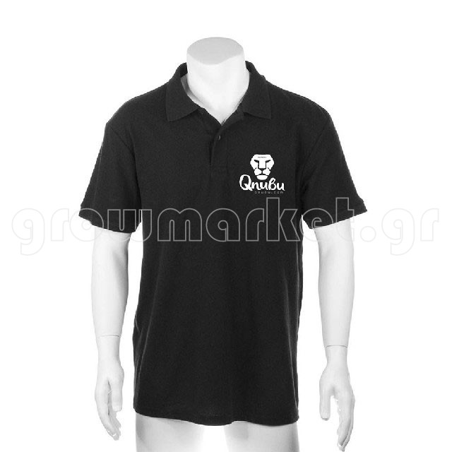 Qnubu Black Polo for Men