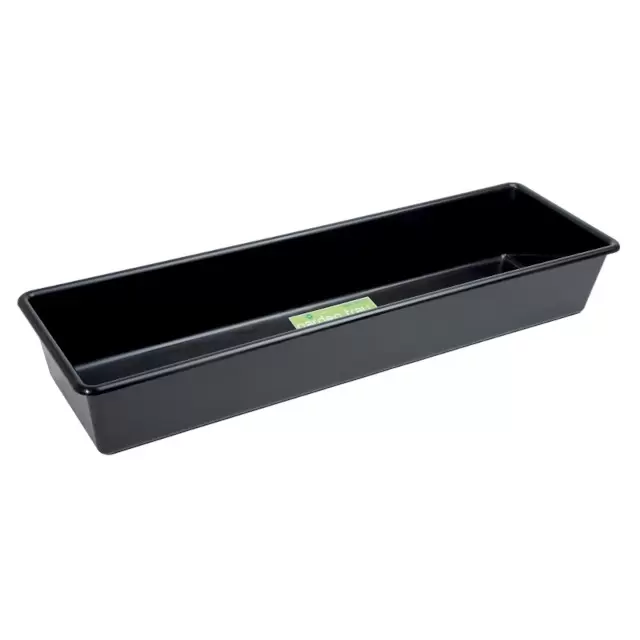 G283B 25cm x 80cm Rectangular Tray Black