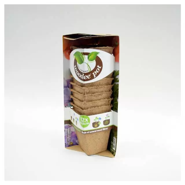 Woodee Pot 12x diam 8x8cm
