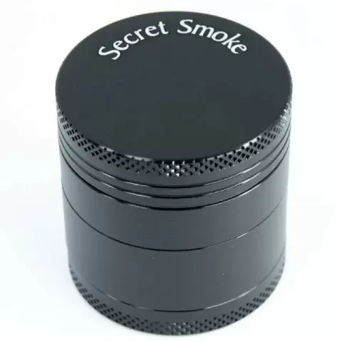 Secret Smoke Aluminium Grinder 4 Parts 40mm Black