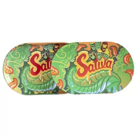 Tray With Cover Sativa 12x8cm