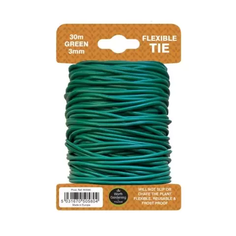 W580 30m Flexible Tie Green 3mm